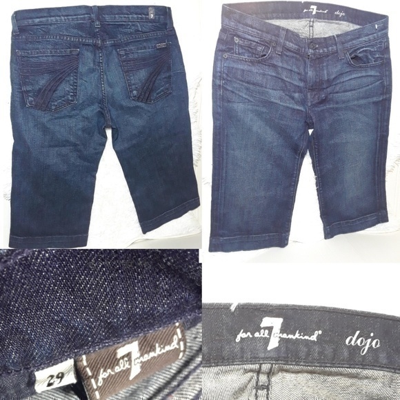7 For All Man Kind Dojo Denim Crop Pants-S… - Picture 1 of 6